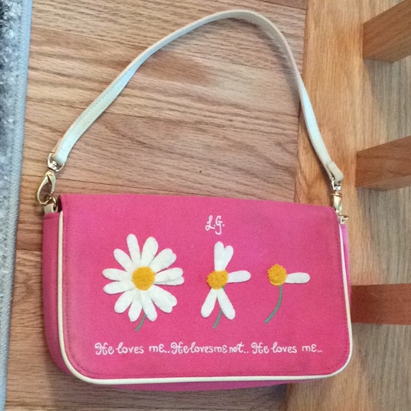 Lulu Guinness of London HE LOVES ME/NOT Pochette!! - Picture 2 of 14